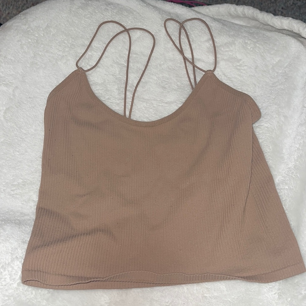 Tan crop top